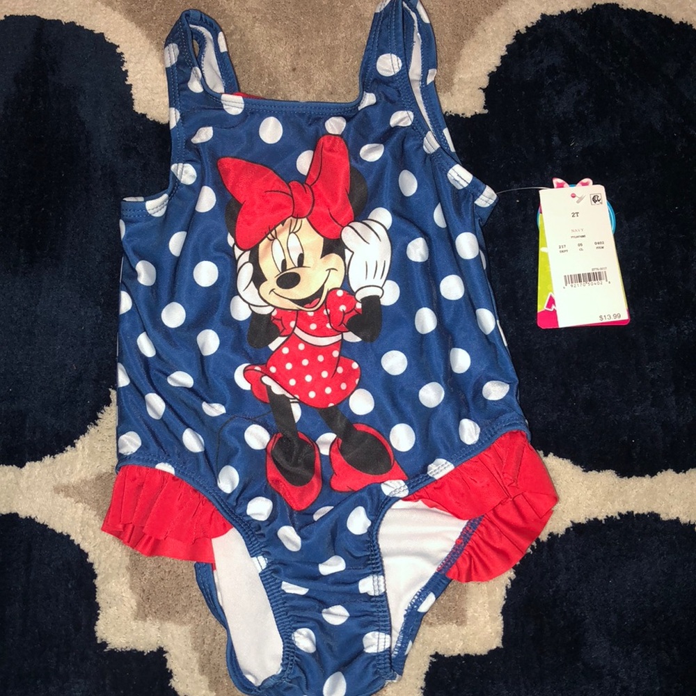 New with tags 2T Minnie Mouse bathing suit